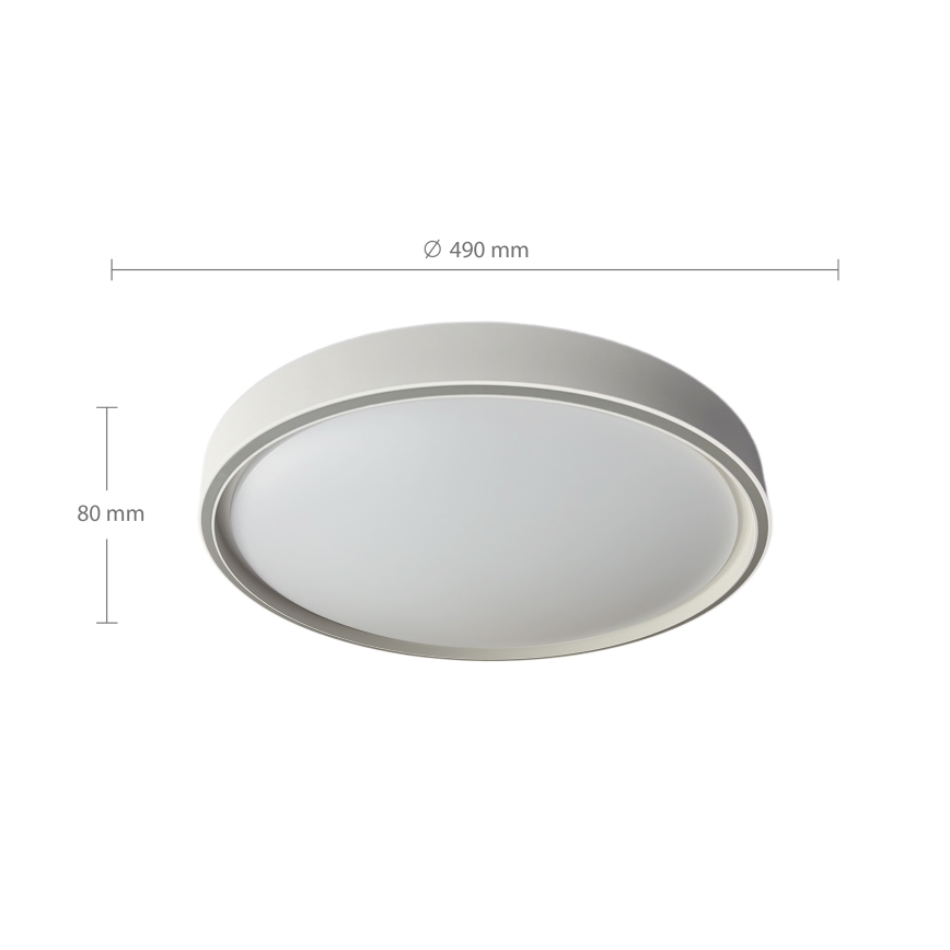 Brilagi - ściemnialna oprawa sufitowa LED NANCI LED/60W/230V 3000-6500K Ø 49 cm srebrna + pilot zdalnego sterowania