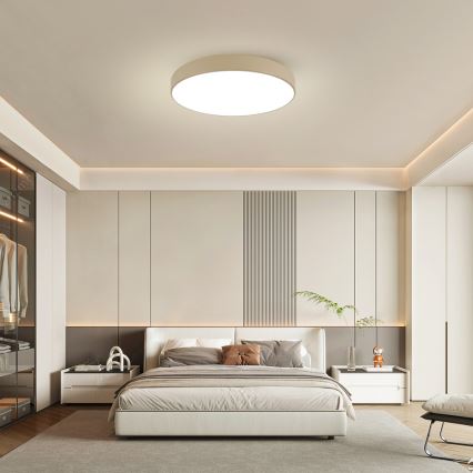 Brilagi - ściemnialna lampa sufitowa LED POOL SMART LED/100W/230V 3000-6000K 80 cm beżowa Wi-Fi Tuya + pilot zdalnego sterowania