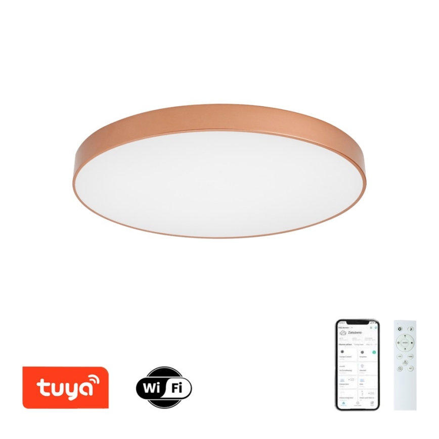 BRILAGI - LED Ściemnialna oprawa sufitowa POOL SMART LED/100W/230V 3000-6000K śr. 80 cm Wi-Fi Tuya miedziana + zdalne sterowanie