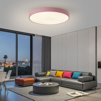 Brilagi - Ściemnialna oprawa LED POOL SMART LED/100W/230V Ø 80 cm 3000-6000K Wi-Fi Tuya + pilot zdalnego sterowania różowa