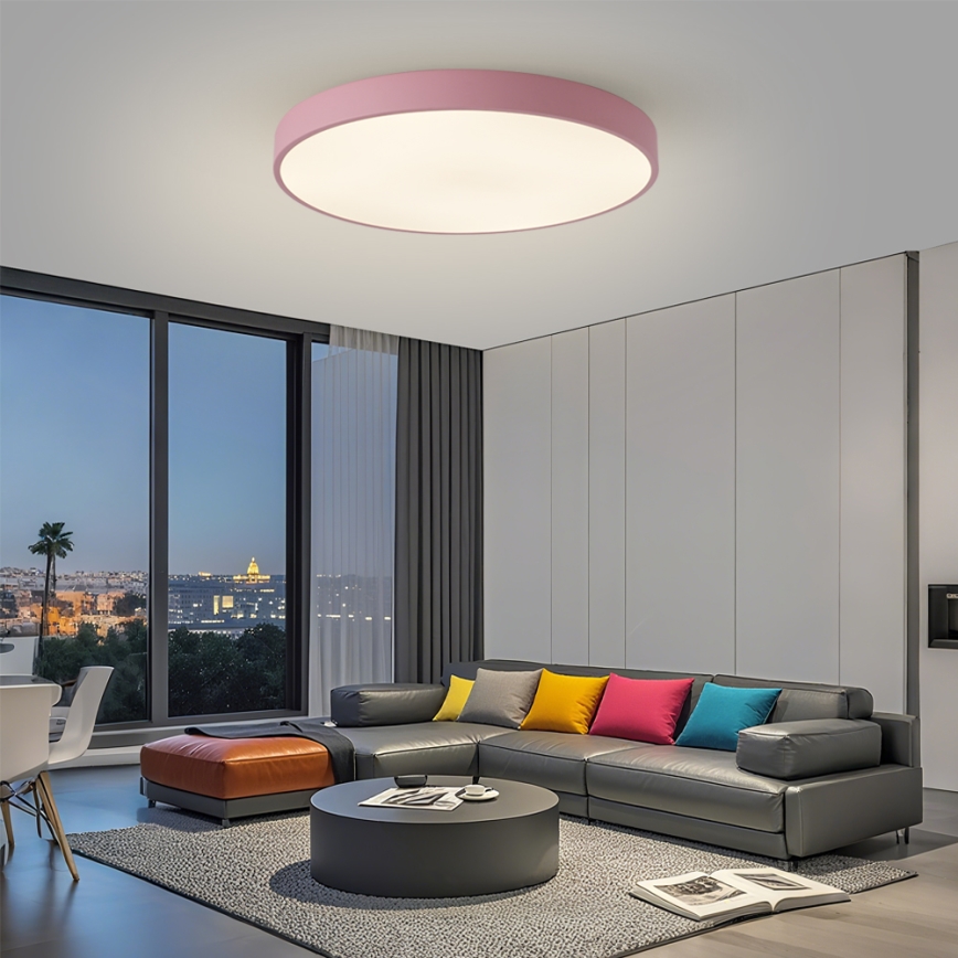 Brilagi - Ściemnialna oprawa LED POOL SMART LED/100W/230V Ø 80 cm 3000-6000K Wi-Fi Tuya + pilot zdalnego sterowania różowa