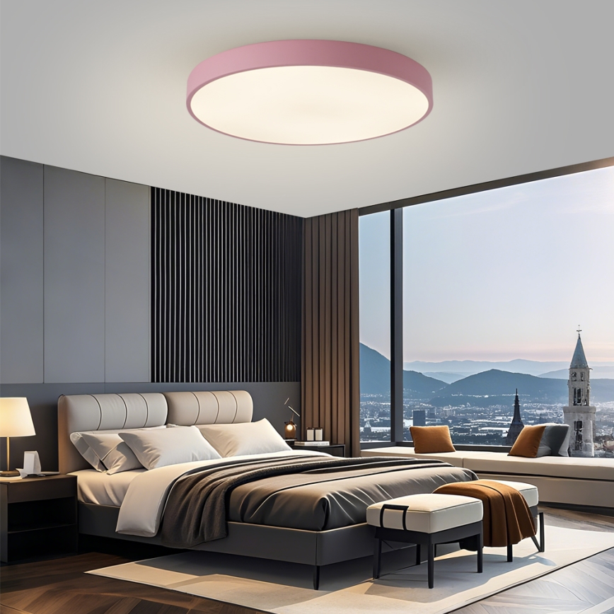 Brilagi - Ściemnialna oprawa LED POOL SMART LED/100W/230V Ø 80 cm 3000-6000K Wi-Fi Tuya + pilot zdalnego sterowania różowa