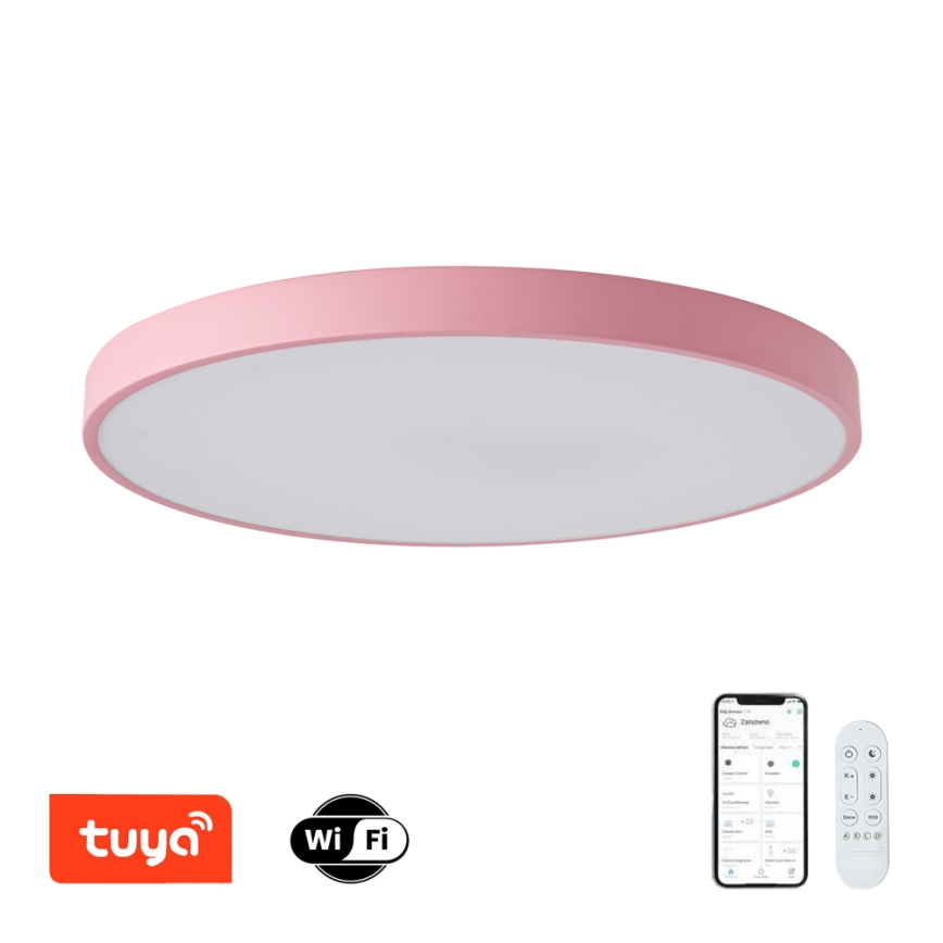 Brilagi - Ściemnialna oprawa LED POOL SMART LED/100W/230V Ø 80 cm 3000-6000K Wi-Fi Tuya + pilot zdalnego sterowania różowa