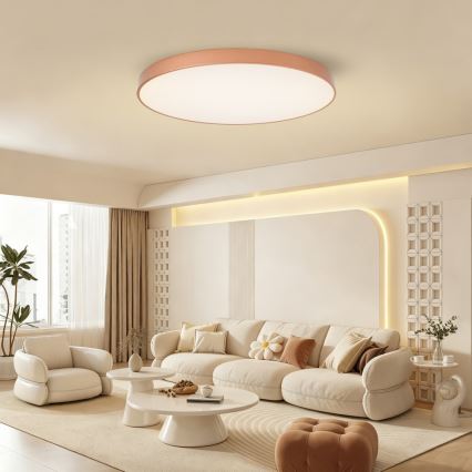 BRILAGI - LED ściemnialna lampa sufitowa POOL SMART LED/128W/230V 100 cm 3000-6000K Wi-Fi Tuya brązowa + pilot zdalnego sterowania