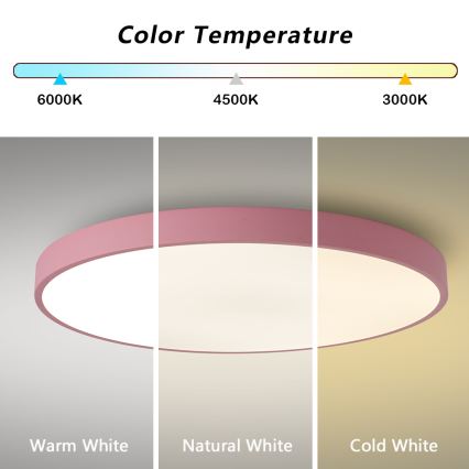 Brilagi - ściemnialna oprawa LED POOL SMART LED/128W/230V Ø 100 cm Wi-Fi Tuya + pilot zdalnego sterowania różowa