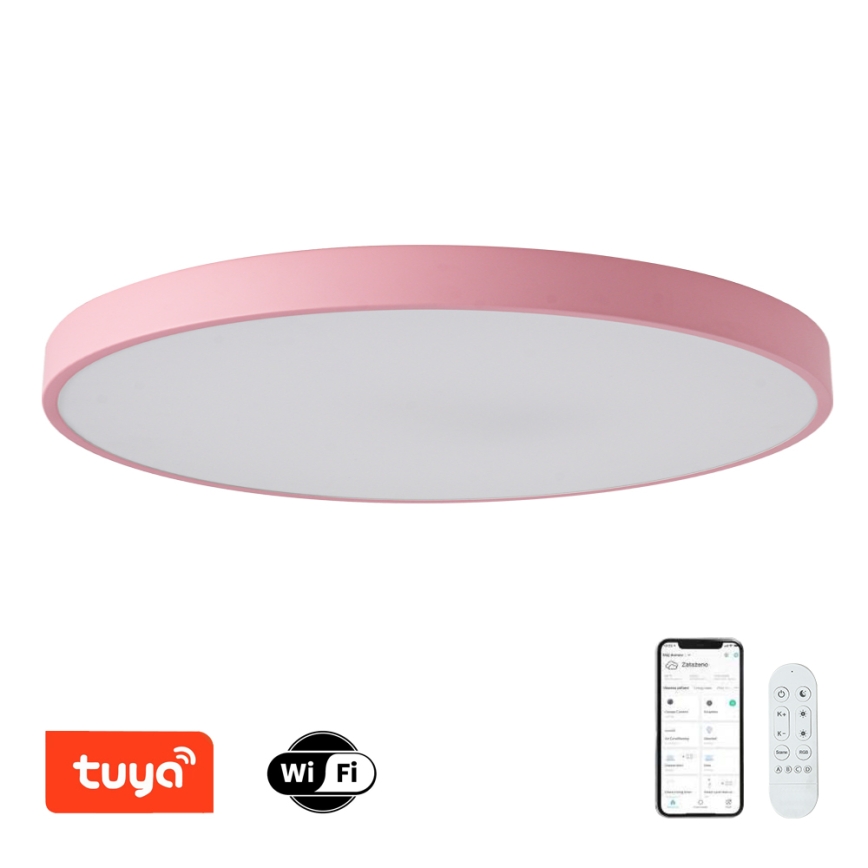 Brilagi - ściemnialna oprawa LED POOL SMART LED/128W/230V Ø 100 cm Wi-Fi Tuya + pilot zdalnego sterowania różowa