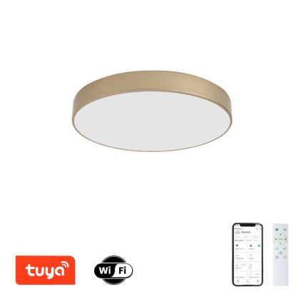 Brilagi - ściemnialna oprawa sufitowa LED POOL SMART LED/60W/230V 3000-6000K średnica 50 cm Wi-Fi Tuya złota + pilot zdalnego sterowania