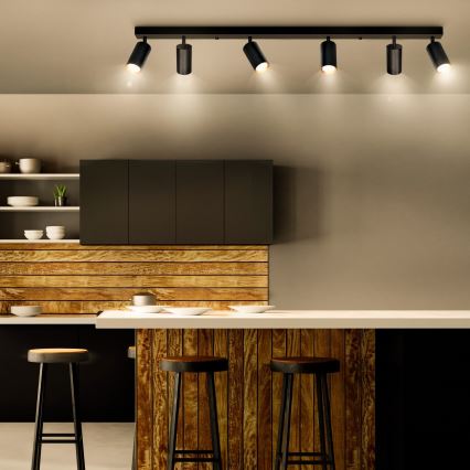 Brilagi - LED ściemnialna oprawa punktowa SELE 6xGU10/6,5W/230V 2700-6500K czarny/złoty