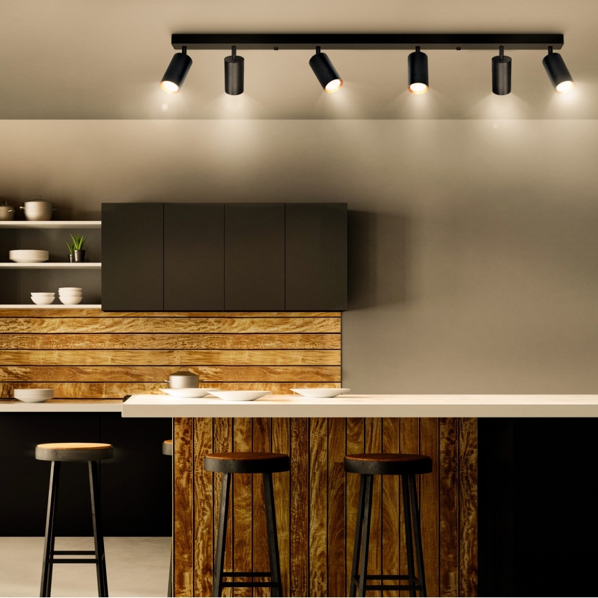Brilagi - LED ściemnialna oprawa punktowa SELE 6xGU10/6,5W/230V 2700-6500K czarny/złoty
