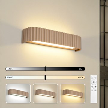 BRILAGI - LED ściemnialna oprawa ścienna FALCON MODERN LED/14W/230V 3000-6000K 40 cm beżowa + pilot zdalnego sterowania
