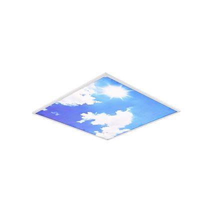 Brilagi - Ściemnialna lampa sufitowa LED SLIMFRAME SKY LED/58W/230V 60x60 cm 3000-6000K srebrna/niebieska + pilot zdalnego sterowania