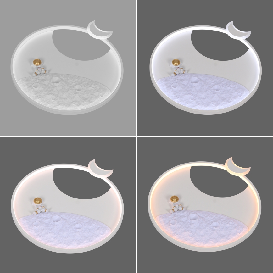 Brilagi - ściemnialna oprawa sufitowa LED ASTRO LED/20W/230V śr. 50 cm 3000–6000K astronaut + pilot