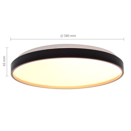 Brilagi - ściemnialna oprawa sufitowa LED CALA LED/60W/230V 3000-6500K śr. 58 cm + pilot zdalnego sterowania