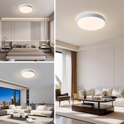 Brilagi - ściemnialna lampa sufitowa LED CORVO LED/54W/230V 3000-6000K biała śr. 40 cm + pilot zdalnego sterowania