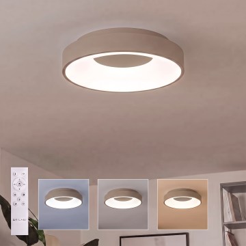 BRILAGI - LED ściemnialna oprawa sufitowa FALCON II LED/67W/230V 3000-6500K śr. 40 cm beżowa + zdalne sterowanie