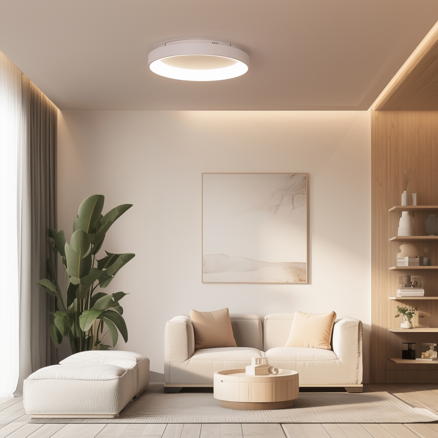 Brilagi - ściemnialna oprawa sufitowa LED FALCON II LED/99W/230V 3000-6500K śr. 60 cm biała + zdalne sterowanie