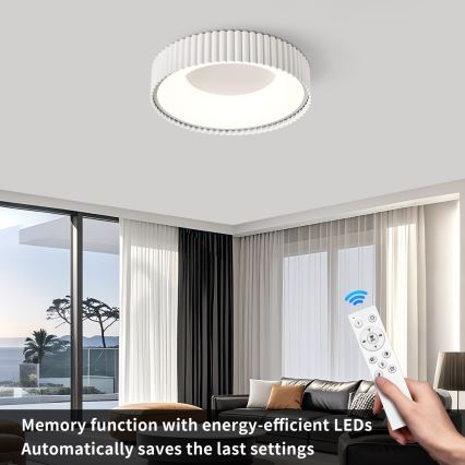 Brilagi - ściemnialna oprawa sufitowa LED FALCON MODERN LED/30W/230V 3000-6000K 40 cm biała + zdalne sterowanie