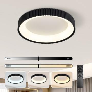 Brilagi - LED ściemnialna oprawa sufitowa FALCON MODERN LED/54W/230V 3000-6500K śr. 60 cm czarna + pilot zdalnego sterowania