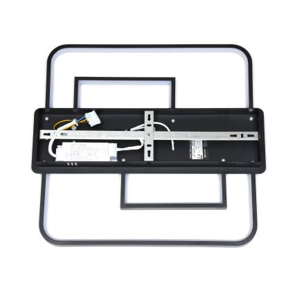 Brilagi - Ściemnialna lampa sufitowa LED FLARE LED/34W/230V 3000–6000K 48×48 cm czarna + pilot zdalnego sterowania