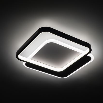 Brilagi - Ściemnialna lampa sufitowa FLARE LED/43W/230V 3000-6000K 39,5x45 cm biała/czarna + pilot zdalnego sterowania