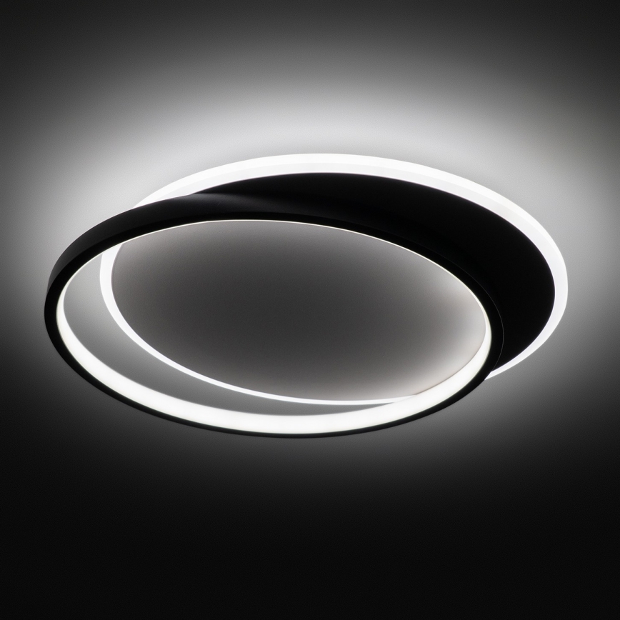 Brilagi - Lampa sufitowa LED FLARE z funkcją ściemniania/48W/230V 3000-6000K 39,5x45 cm biała/czarna + pilot zdalnego sterowania