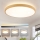 Brilagi - LED ściemnialna oprawa sufitowa GLASS POOL DOUBLE LED/80W/230V 3000-6000K 60 cm dekor drewna + pilot zdalnego sterowania