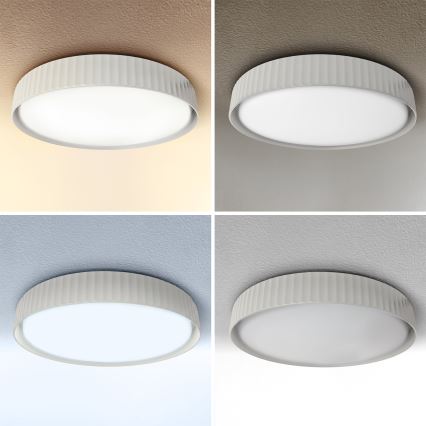 Brilagi - ściemnialna oprawa sufitowa LED LUCIA LED/48W/230V 3000–6500K, średnica 41 cm, biała + pilot zdalnego sterowania