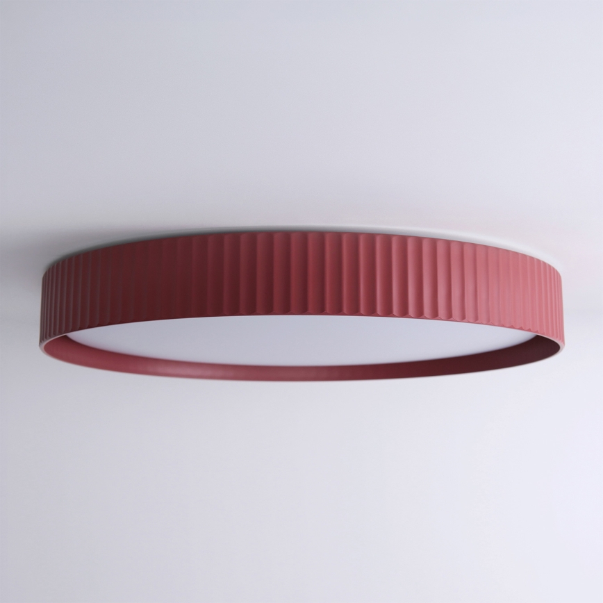 BRILAGI - Ściemnialna lampa sufitowa LED LUCIA LED/60W/230V 3000-6500K śr. 59 cm czerwona + pilot zdalnego sterowania