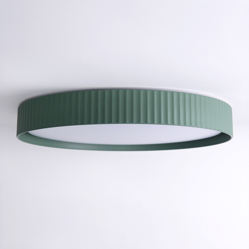 Brilagi - Ściemnialny plafon LED LUCIA LED/60W/230V 3000-6500K śr. 59 cm zielony + pilot zdalnego sterowania