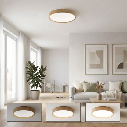 Brilagi - ściemnialny plafon LED MANAROLA SMART STARS LED/36W/230V 3000-6000K Wi-Fi Tuya Beacon śr. 51 cm + pilot zdalnego sterowania