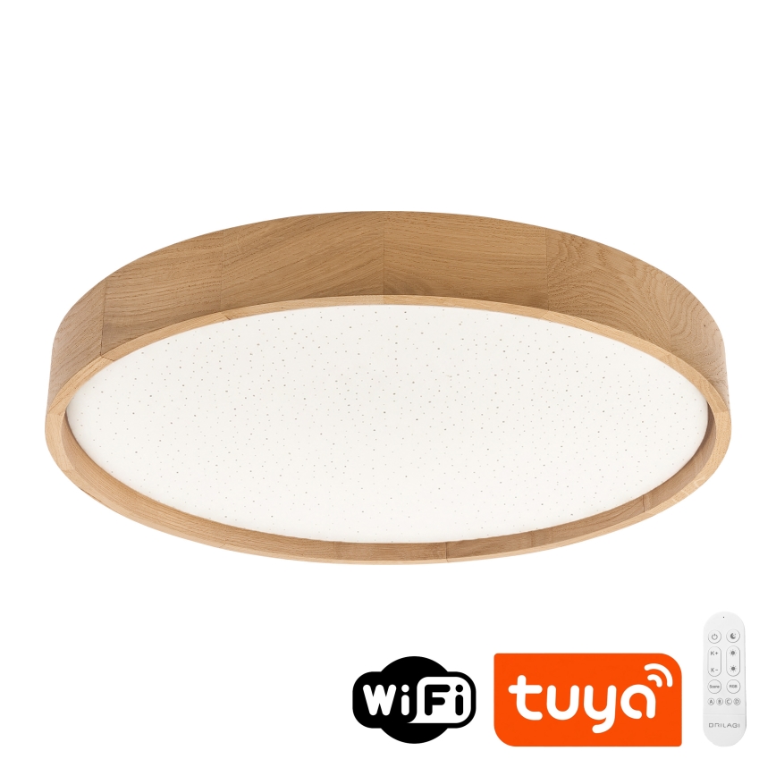 Brilagi - ściemnialny plafon LED MANAROLA SMART STARS LED/36W/230V 3000-6000K Wi-Fi Tuya Beacon śr. 51 cm + pilot zdalnego sterowania