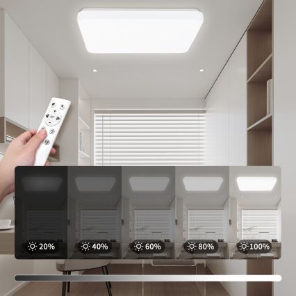 Brilagi - Ściemniana lampa sufitowa LED MILKY WAY LED/24W/230V 3000-6500K 37x37 cm + pilot zdalnego sterowania