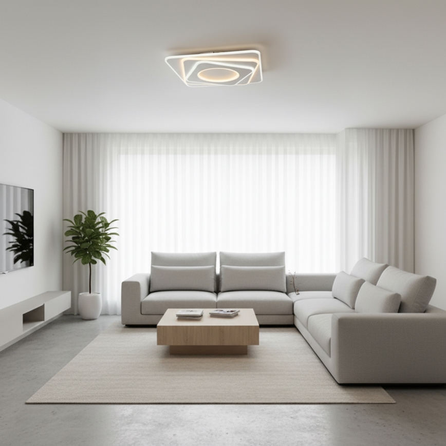 Brilagi - LED ściemnialna oprawa sufitowa MODERN LED/100W/230V 3000-6000K 48x48 cm + zdalne sterowanie