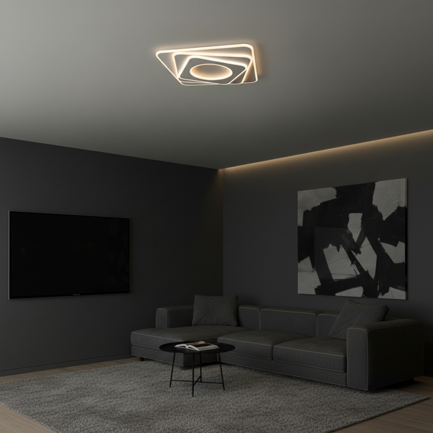 Brilagi - LED ściemnialna oprawa sufitowa MODERN LED/100W/230V 3000-6000K 48x48 cm + zdalne sterowanie