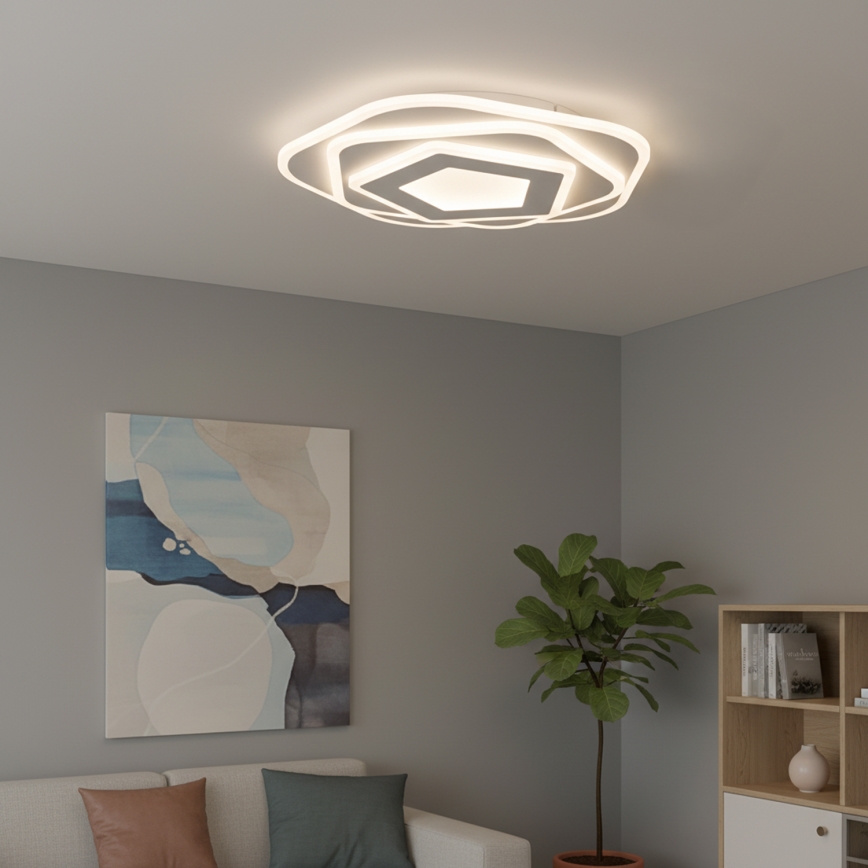 Brilagi - ściemnialna oprawa sufitowa LED MODERN LED/64W/230V 3000-6000K śr. 40 cm + pilot zdalnego sterowania