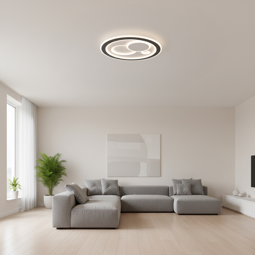 Brilagi - ściemnialna oprawa sufitowa LED MODERN LED/89W/230V 3000–6000K śr. 47 cm + pilot zdalnego sterowania