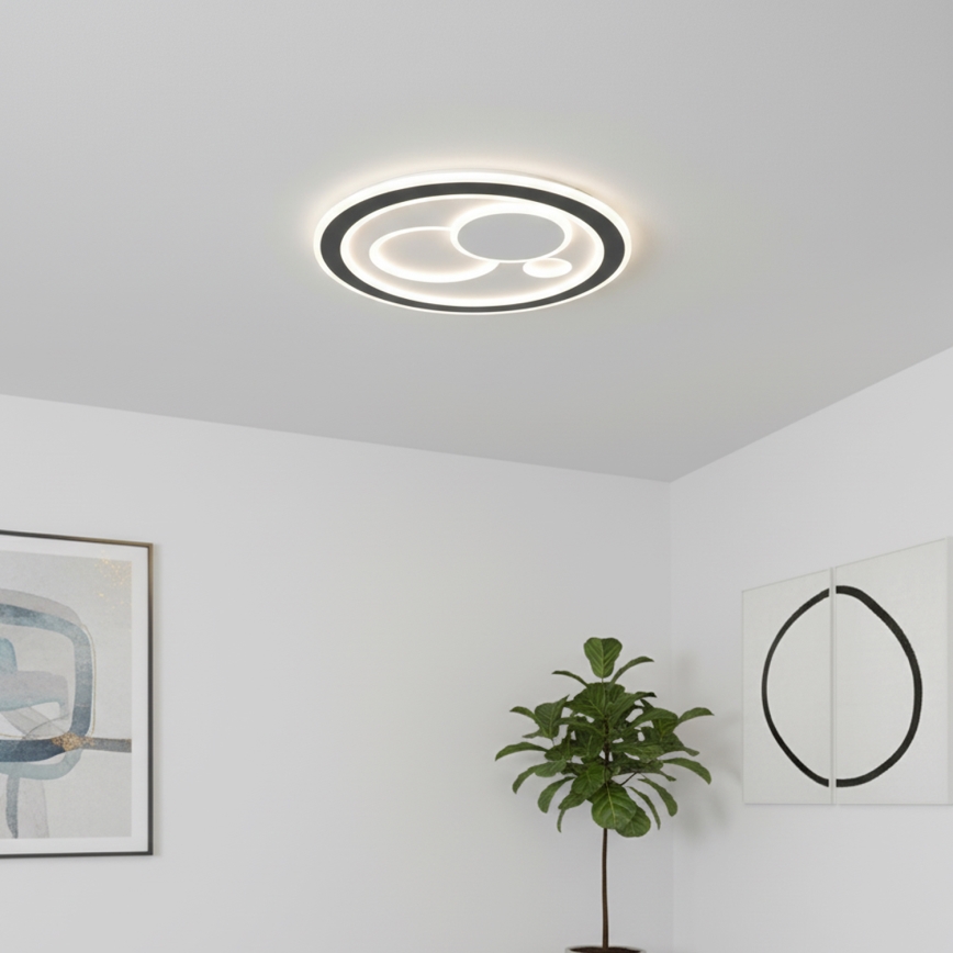 Brilagi - ściemnialna oprawa sufitowa LED MODERN LED/89W/230V 3000–6000K śr. 47 cm + pilot zdalnego sterowania