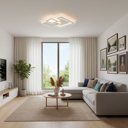 BRILAGI - Ściemnialna lampa sufitowa LED MODERN LED/93W/230V 3000-6000K 48,5x48,5 cm + pilot zdalnego sterowania