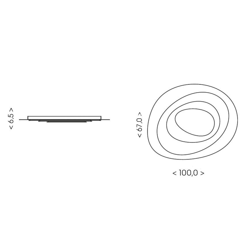 BRILAGI - LED Ściemnialna lampa sufitowa MODERN MAXI LED/105W/230V 3000-6000K 83,5x100 cm + pilot zdalnego sterowania