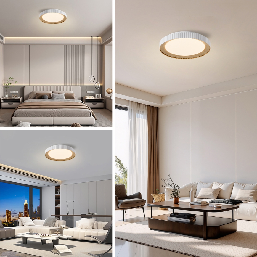 Brilagi - ściemnialna oprawa sufitowa LED NEXO LED/48W/230V 3000-6000K biała śr. 43 cm + pilot zdalnego sterowania