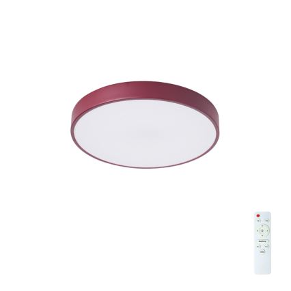 Brilagi - LED ściemnialny plafon sufitowy POOL LED/36W/230V 3000-6000K śr. 30 cm burgundowy + pilot zdalnego sterowania