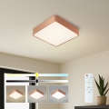 Brilagi - LED ściemnialna oprawa sufitowa POOL LED/36W/230V 3000-6000K 40x40 cm brązowa + pilot zdalnego sterowania