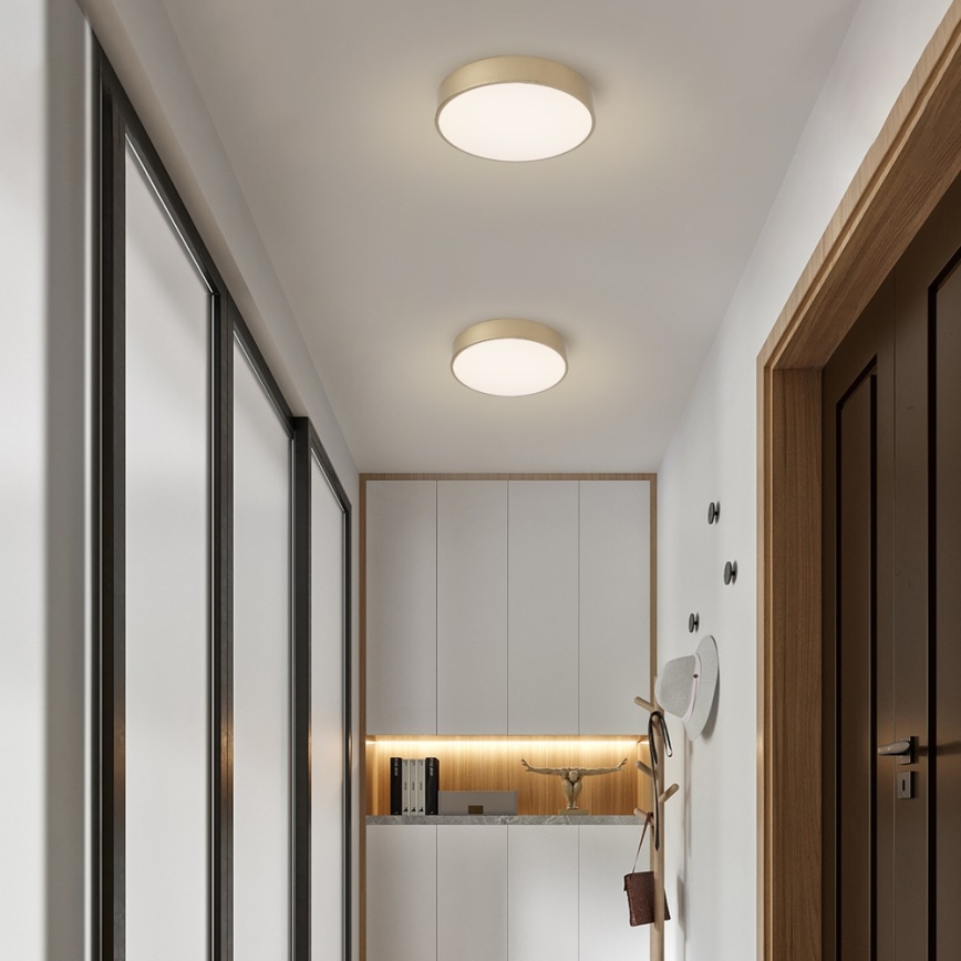 Brilagi - Lampa sufitowa LED ściemnialna POOL LED/36W/230V 3000–6000K Ø 30 cm, złota + pilot zdalnego sterowania