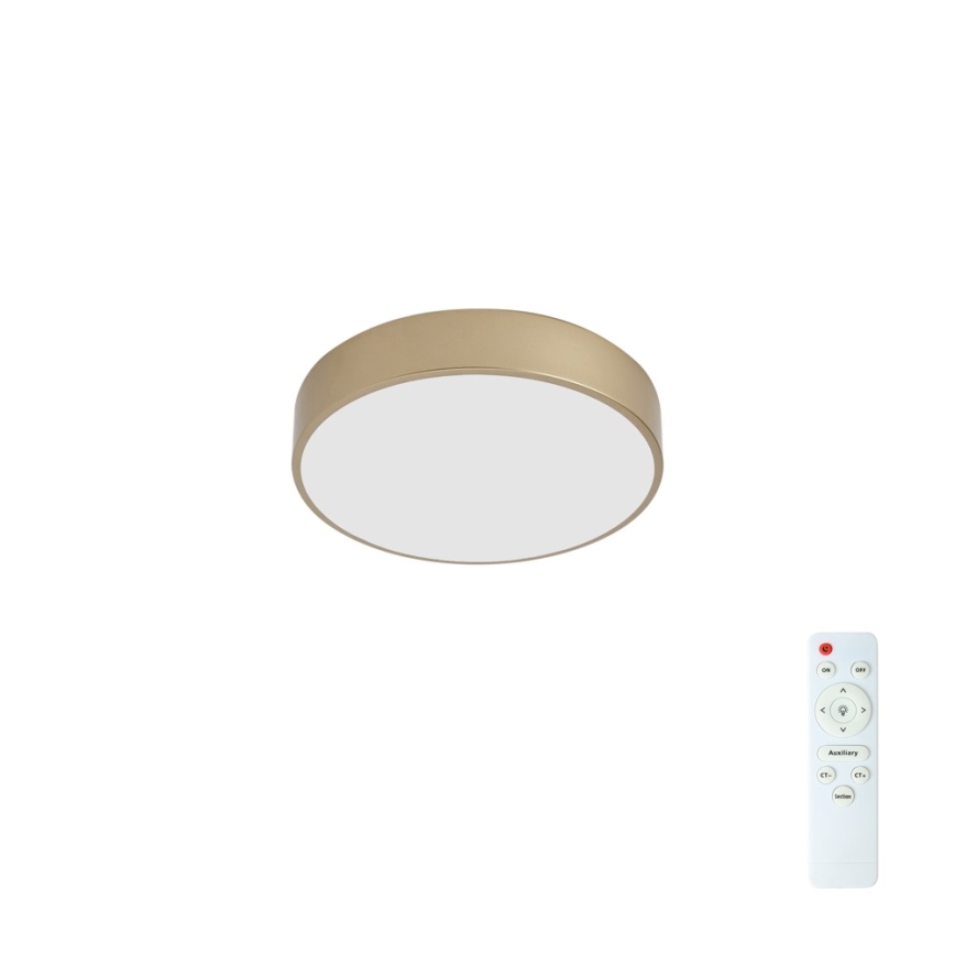 Brilagi - Lampa sufitowa LED ściemnialna POOL LED/36W/230V 3000–6000K Ø 30 cm, złota + pilot zdalnego sterowania