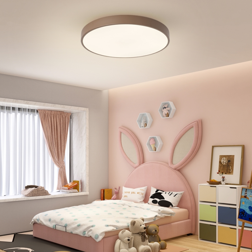 Brilagi - LED ściemnialna lampa sufitowa POOL LED/60W/230V 3000-6000K Ø 60 cm brązowa + pilot zdalnego sterowania