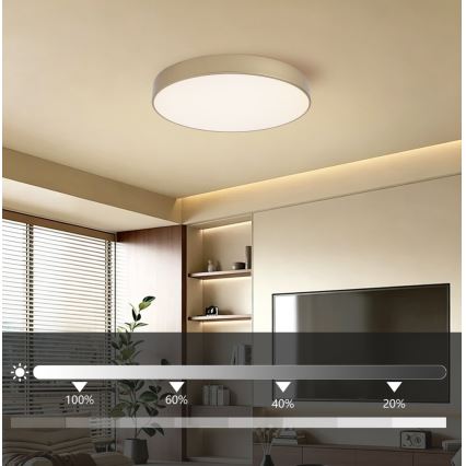 Brilagi - LED ściemnialna lampa sufitowa POOL LED/60W/230V 3000-6000K śr. 50 cm złota + zdalne sterowanie