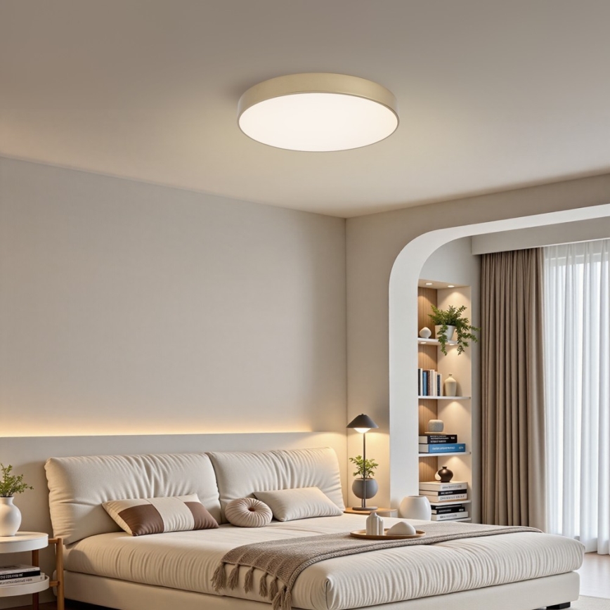 Brilagi - LED ściemnialna lampa sufitowa POOL LED/60W/230V 3000-6000K śr. 50 cm złota + zdalne sterowanie