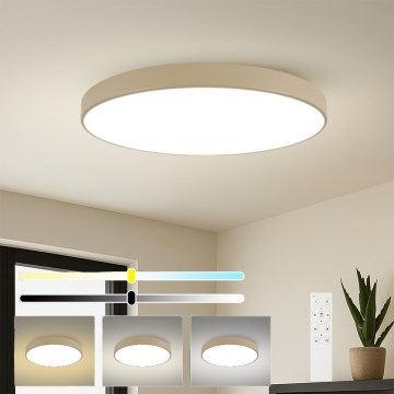 Brilagi - LED ściemnialna oprawa sufitowa POOL SMART LED/180W/230V 3000-6000K 120 cm beżowa Wi-Fi Tuya + pilot zdalnego sterowania