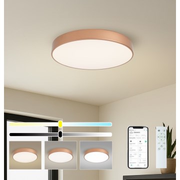Brilagi - LED ściemnialna oprawa sufitowa POOL SMART LED/60W/230V 3000-6000K średnica 50 cm Wi-Fi Tuya brązowa + pilot zdalnego sterowania