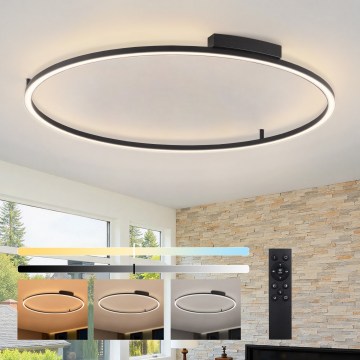 Brilagi - LED ściemnialna oprawa sufitowa PORTOFINO LED/85W/230V 3000-6000K śr. 120 cm czarna + pilot zdalnego sterowania